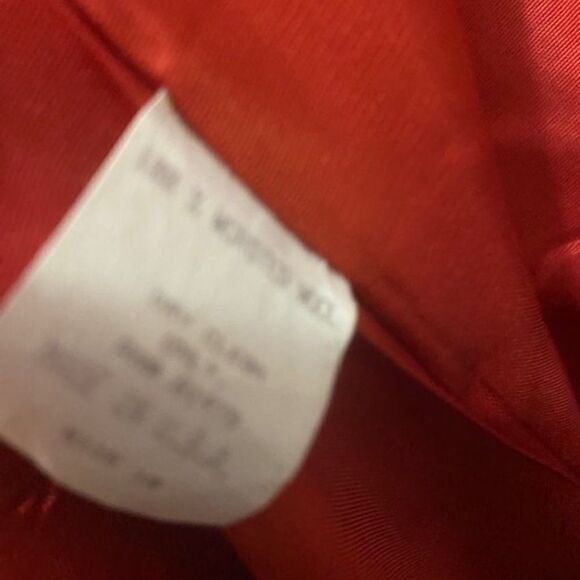 J. G. Hook Vintage Red Double-breasted Wool blazer,  size 10 - Picture 4 of 4